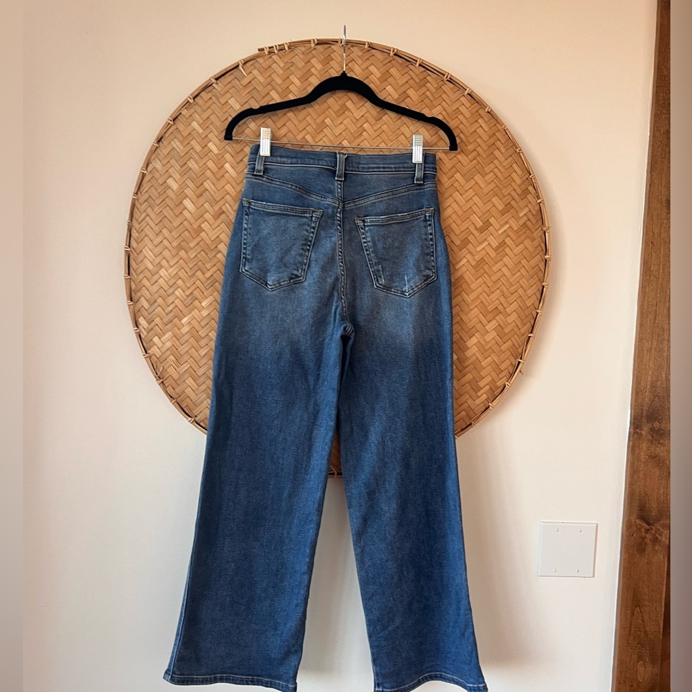REFORMATION CROPPED LISA WIDE-LEG IN WASH BASIN COASTAL COWGIRL CLASSIC BOHO EUC - Picture 7 of 12